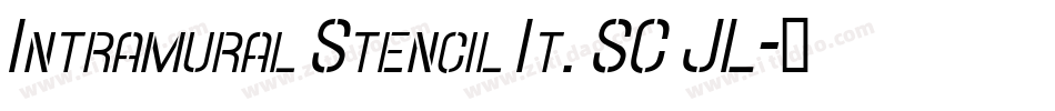 Intramural Stencil It. SC JL字体转换